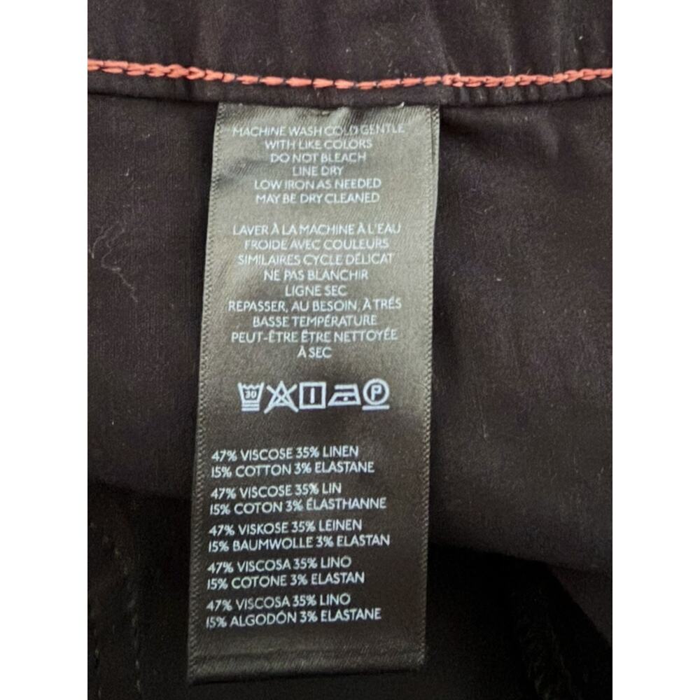 Maeve The Colette High-Rise Wide-Leg Full Length Pants Women's 31 Black NEW - Picture 7 of 8